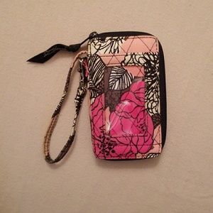 Vera Bradley Pink Floral Wristlet